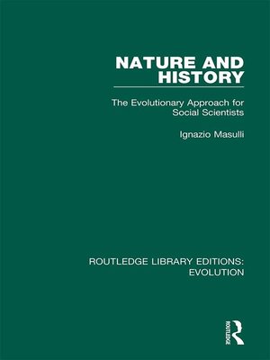 cover image of Nature and History